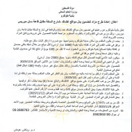 إعلان إعادة طرح مزاد لتضمين بدل مواقع اكشاك في شارع السكة مقابل قاعة سان موريس