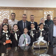 استقبال وفداً من مدرسة بنات شويكة الأساسية