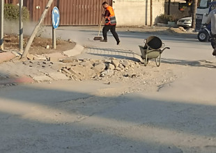 جانب من أعمال قسم النظافة وعمال الوطن