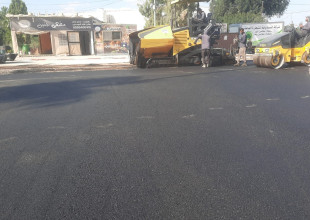 أعمال تعبيد (رصفة اسفلتية)في محيط ميدان العليمي