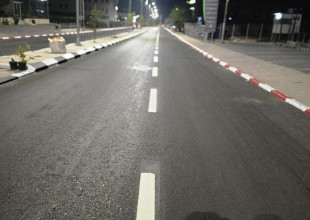 شارع فرعون - المدخل الجنوبي لمدينة طولكرم بعد تجهيزه