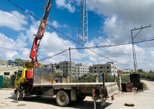 مشروع إنشاء شبكات كهرباء جديدة تنفذه شركة بلدوزر للمقاولات والتعهدات العامة لصالح بلدية طولكرم