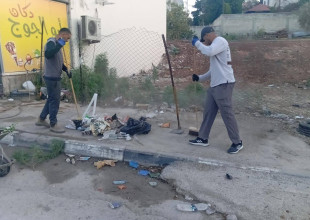 اعمال نظافة يومية لقسم النظافة في بلدية طولكرم