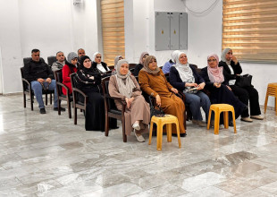 عقدت بلدية طولكرم  اللقاء المجتمعي الأول لمشروع التشغيل ضمن برنامج التعافي المجتمعي