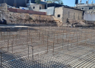 متابعة  سير العمل في مشروع مجمع الخدمات متعدد الأغراض
