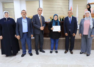 بلدية طولكرم تختتم البرنامج التدريبي المشترك للعام الأكاديمي 2025&ndash;2026 بالتعاون مع جامعة فلسطين التقنية (خضوري)