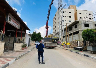 مشروع إنشاء شبكات كهرباء جديدة تنفذه شركة بلدوزر للمقاولات والتعهدات العامة لصالح بلدية طولكرم